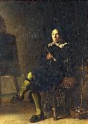 Cornelis Saftleven Self portrait oil